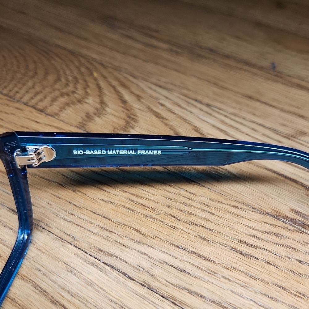 Ray-Ban Corrigan Bio-based Sunglass Frames. Polished Transparent Light Blue - Picture 8 of 16